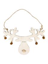 Renifer z dzwoneczkami - zawieszka - FSC 100%