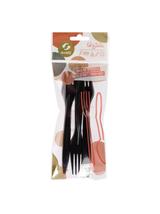 Widelce wielorazowe - czarne (8 szt.)