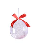 Zestaw zrób to sam z otwieraną bombką i śnieżynką