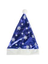 Błyszcząca czapka mikołaja - niebieska