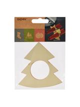 Świąteczne obrączki na serwetki - choinki/ gwiazdki (4 szt.)