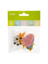 Zestaw akcesoriów do tworzenia kurczaków (ruszające się oczka, ogonki, dziobki i skrzydełka)