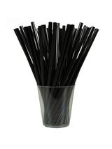 Słomki wielorazowe - proste czarne (500 szt.)