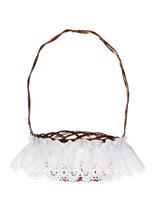 Serwetka atłasowa zdobiąca koszyczek