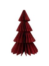 Choinka bordowa - papierowa dekoracja (25 cm)