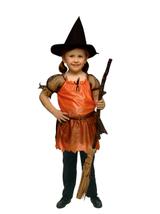 Strój dziecięcy - Czarownica (sukienka, kapelusz)