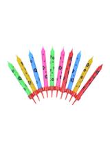 Świeczki urodzinowe kwiaty (10 szt.)