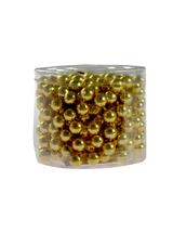 Łańcuch perełki 8 mm złoty