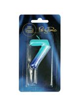 Świeczka cyferka ombre nr 7