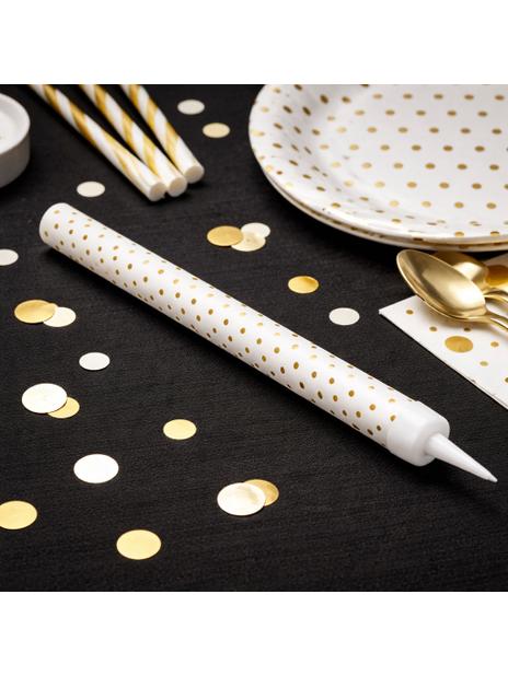 Fontanna party 12 cm - złote kropki