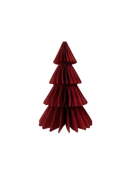 Choinka bordowa - papierowa dekoracja (25 cm)