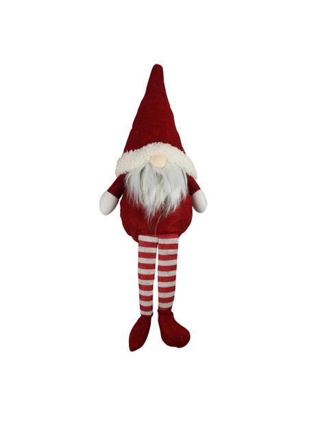 Skrzat z getrami w paski siedzący - czerwony