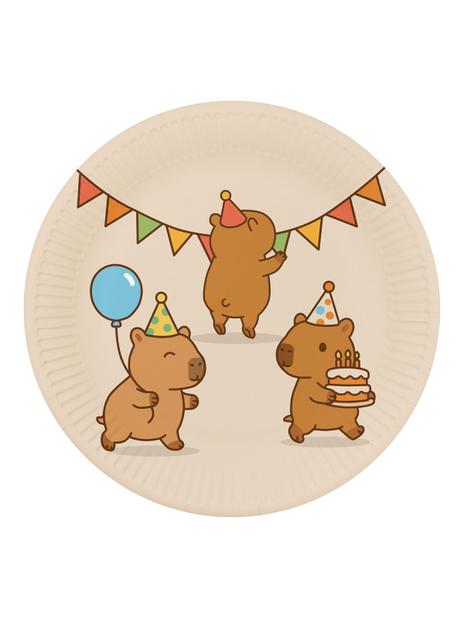 Talerze papierowe - Kapibara (8 szt.) - FSC Mix Credit