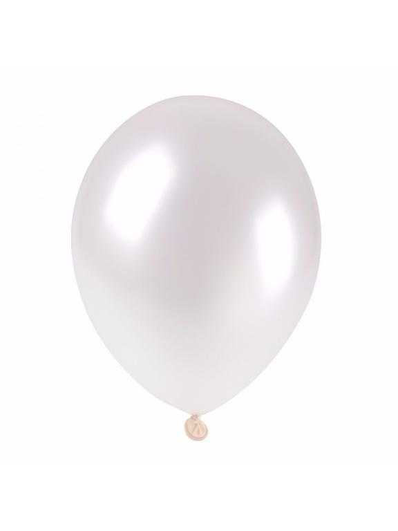 Balony metalizowane 11" białe (100 szt.)