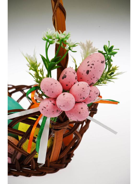 Dekoracja koszyczka wielkanocnego