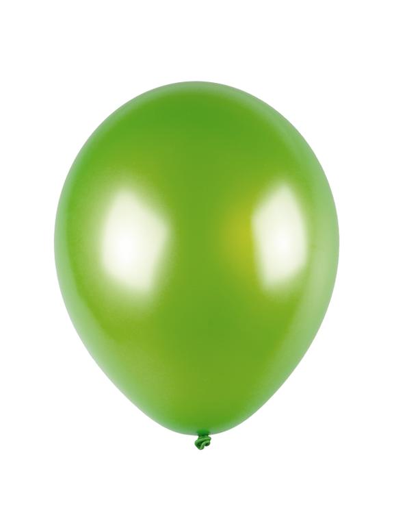 Balony metalizowane 12'' jasnozielone (100 szt.)