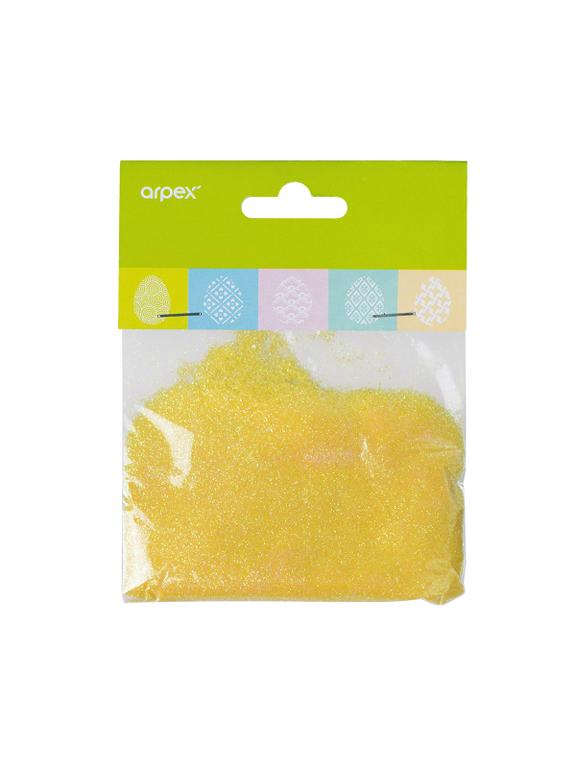 Sypki brokat - żółty PROMOCJA