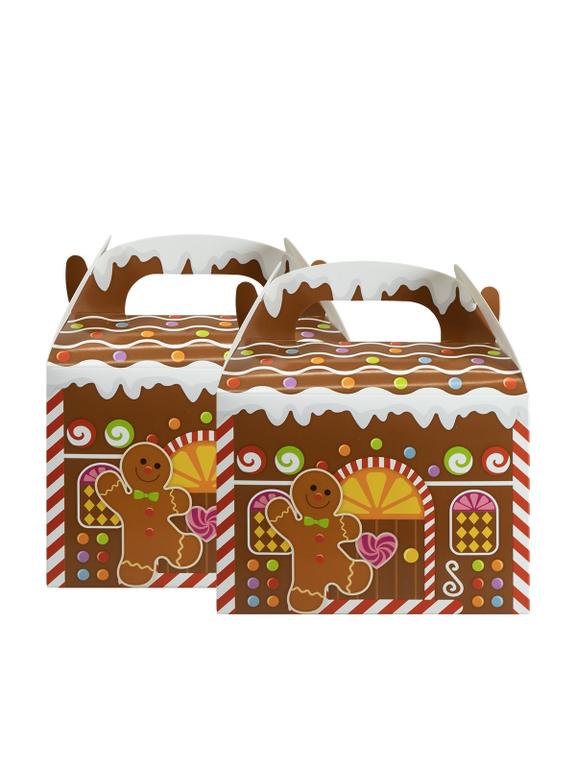 Papierowe domki - pudełko na upominki (2 szt.)