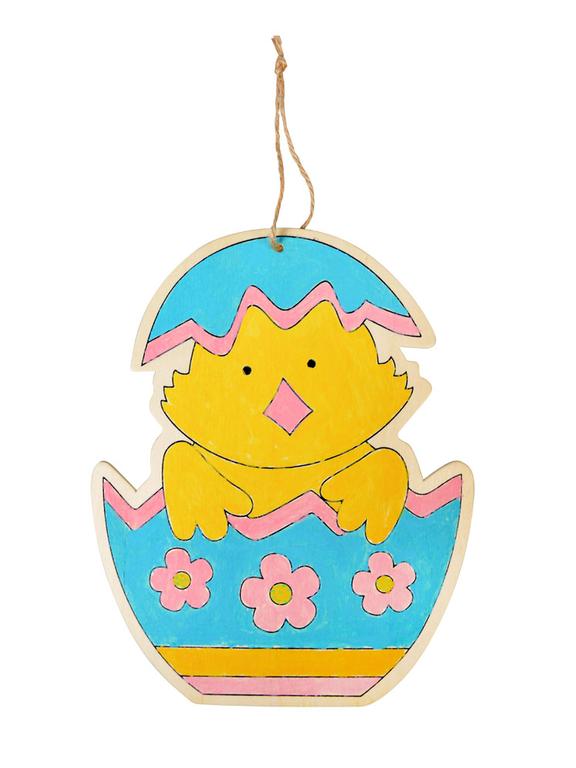 Drewniana ozdoba zrób to sam kurczak