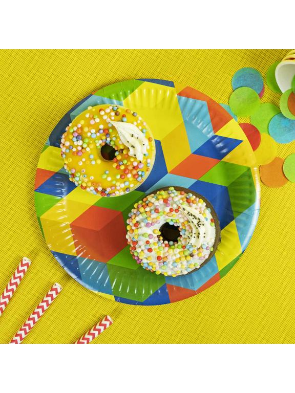 Talerze papierowe - Klocki (8 szt.) - FSC Mix Credit