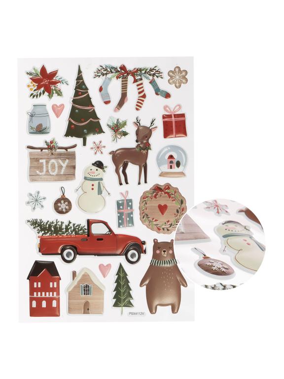 Naklejki - świąteczne wzory 3D