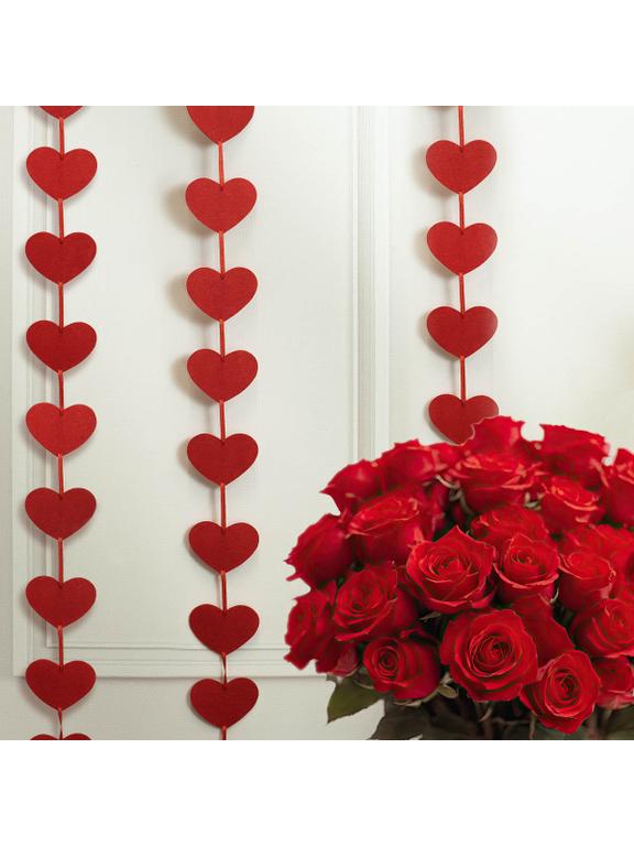 Girlanda pionowa z serduszek 2 m