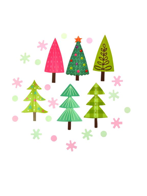 Świąteczne naklejki dekoracyjne 3D (24 szt.)