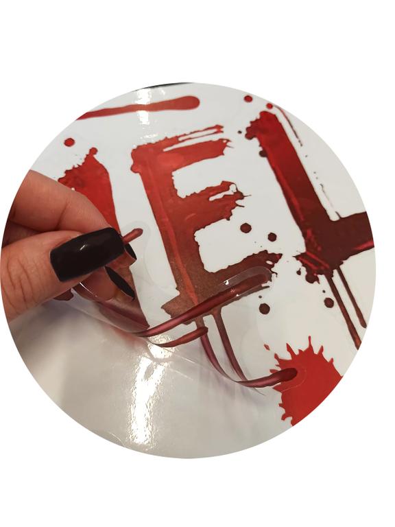 Halloweenowa dekoracja elektrostatyczna