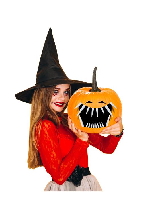 Halloweenowe zęby do dyni (18 szt.)