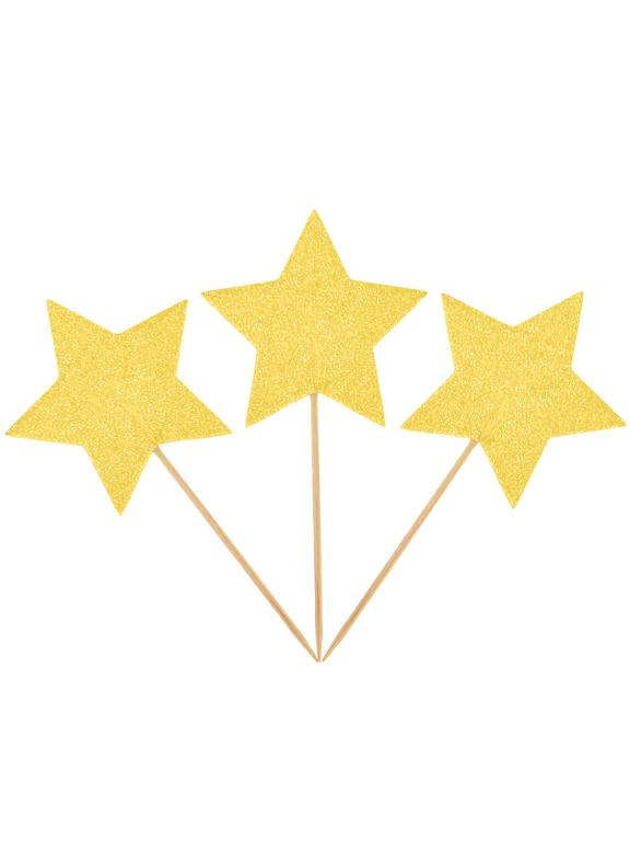 Gwiazdki na piku (8 szt.) złote - FSC Mix Credit