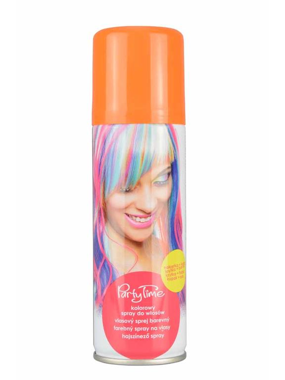 Kolorowy spray do włosów pomarańczowy