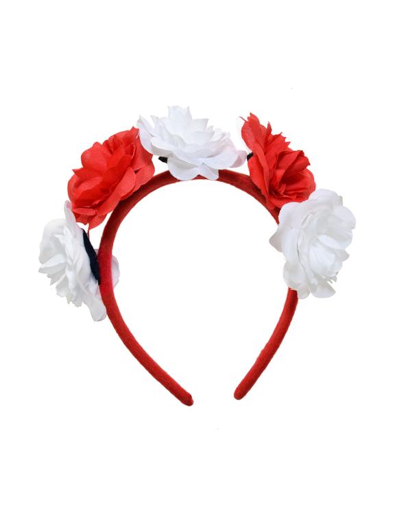 Opaska z kwiatami "Biało-Czerwoni"