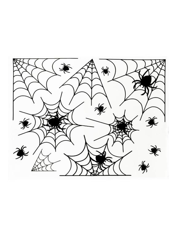 Dekoracja elektrostatyczna - pajęczyna