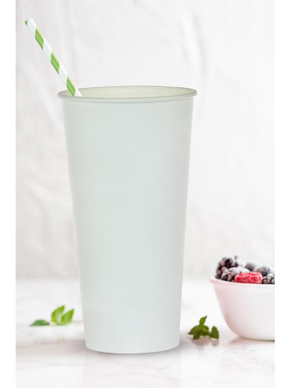 Kubki papierowe białe 500 ml (6 szt.)