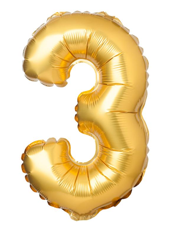 Balon foliowy cyferka matowa - 3