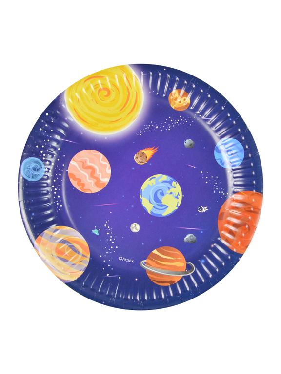 Talerze papierowe - Galaxy (8 szt.) - FSC Mix Credit