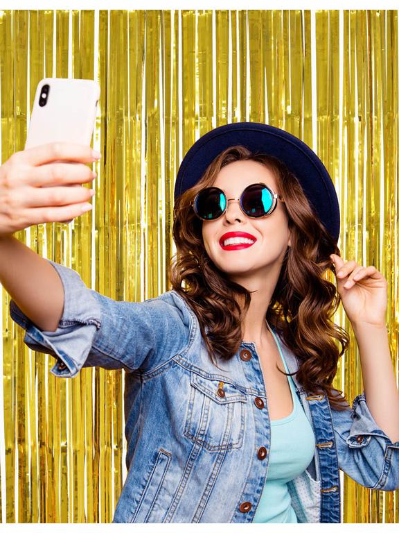 Fotościanka party złota