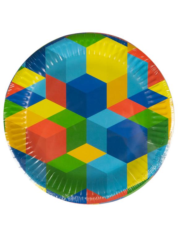 Talerze papierowe - Klocki (8 szt.) - FSC Mix Credit