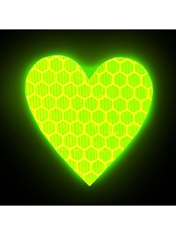 Naklejki odblaskowe serca