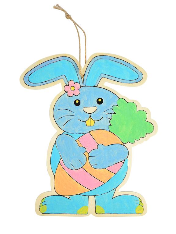 Drewniana ozdoba zrób to sam zając