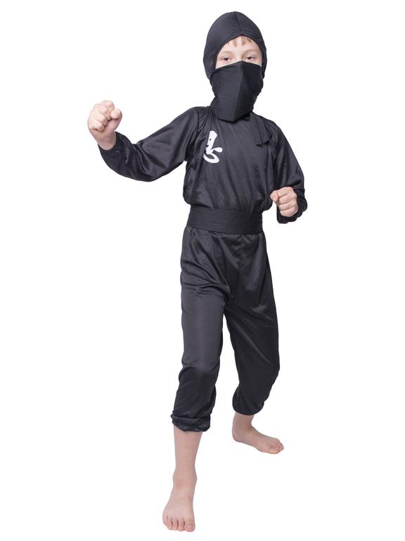 Strój dziecięcy - Czarny ninja - rozmiar M