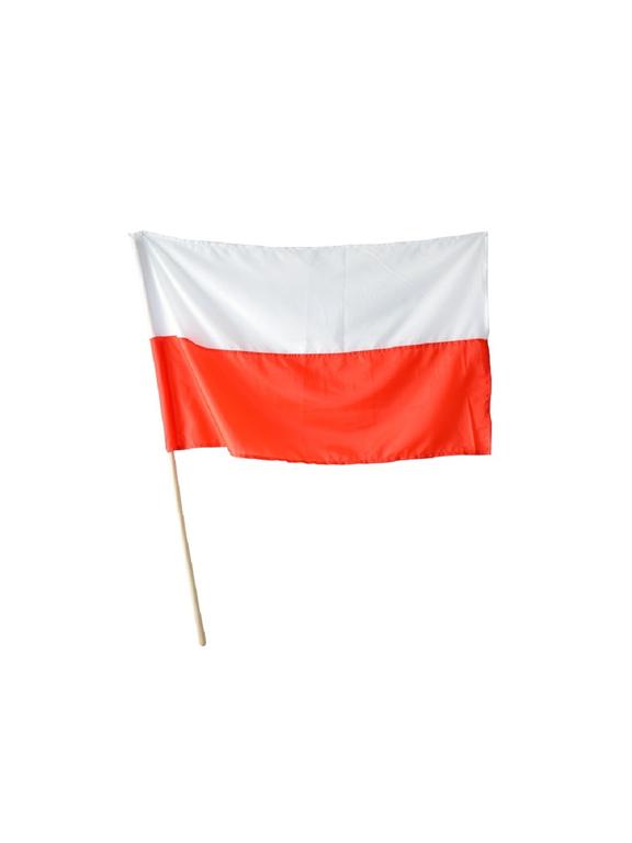 Flaga narodowa na drzewcu