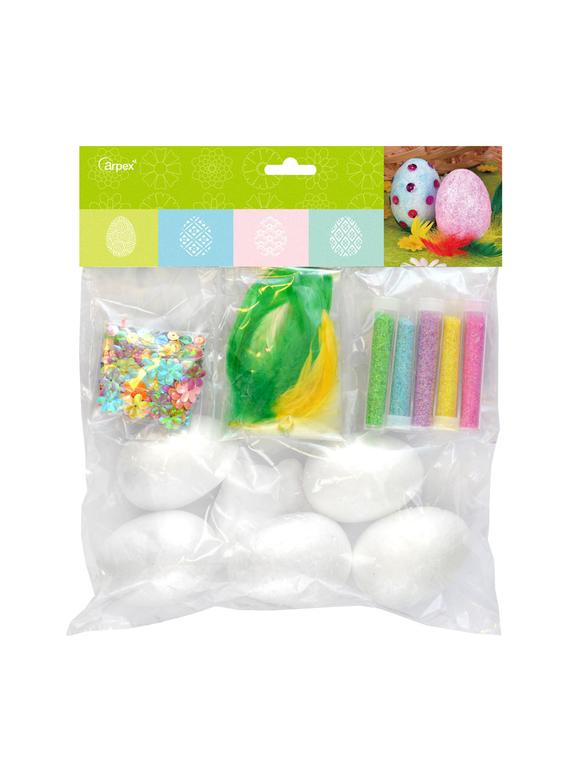 Zestaw do samodzielnej dekoracji - ozdoby styropianowe i akcesoria do zdobienia PROMOCJA