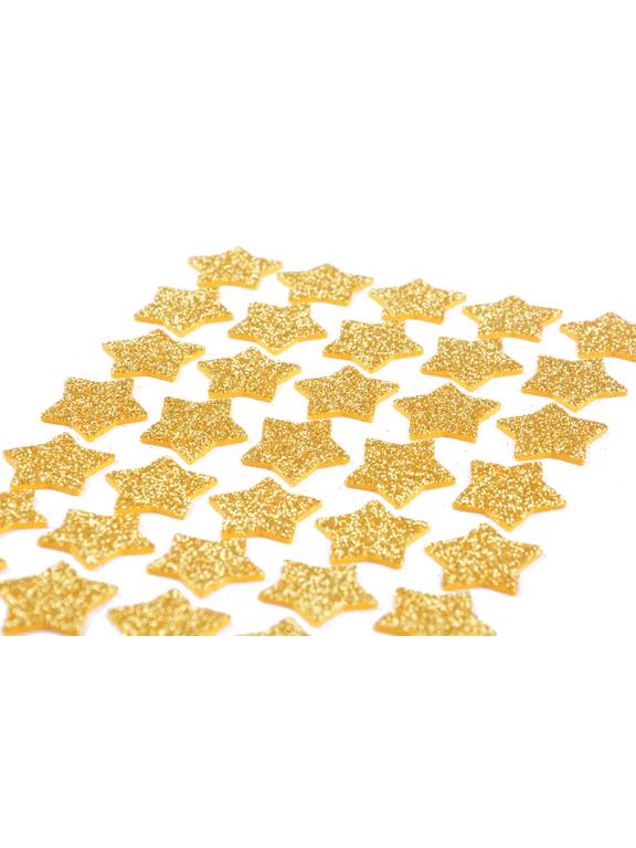 Naklejki brokatowe z pianki złoty