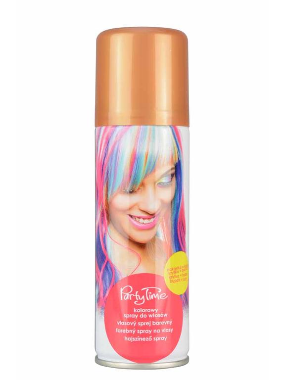 Kolorowy spray do włosów złoty