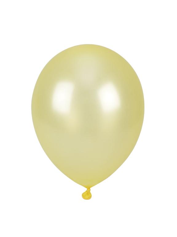 Balony metalizowane 10'' żółte (100 szt.)