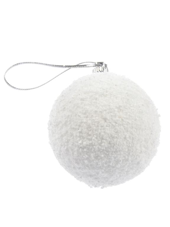 Zestaw bombek ośnieżonych (6 szt.)