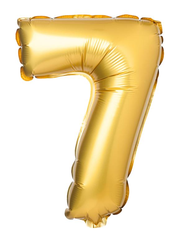 Balon foliowy cyferka matowa - 7