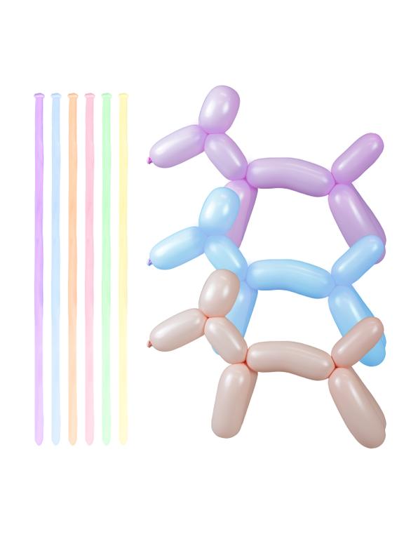 Balony do modelowania - pastelowe makaroniki (15 szt.)