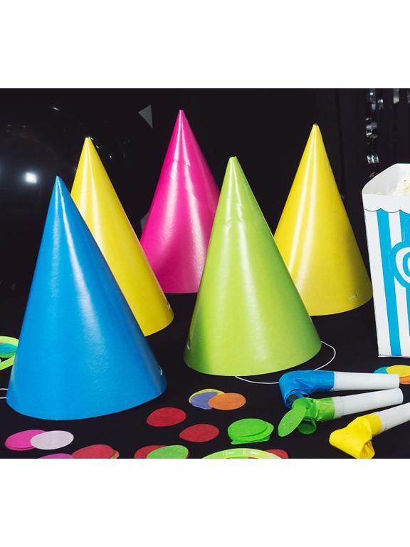 Czapeczki Neon party (5 szt.)